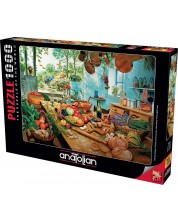 Puzzle Anatolian din 1000 piese - Bucătăria mamei -1