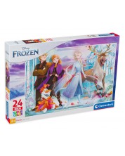 Puzzle Clementoni de 24 maxi piese - SuperColor Maxi Disney Frozen 2