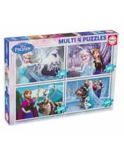 Puzzle Educa 4 in 1 - Frozen