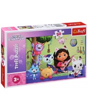 Puzzle Trefl din 30 de piese - Casa de păpuși a lui Gabby