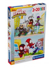 Puzzle Clementoni 2 x 20 piese - Spidey and Friends