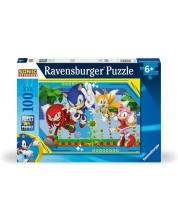 Puzzle Ravensburger din 100 XXL de piese - Sonic  -1