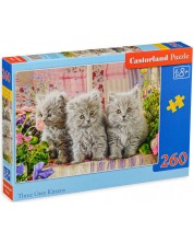 Puzzle Castorland de 260 piese - Three Grey Kittens