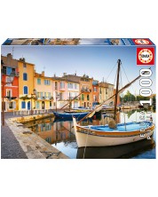 Puzzle Educa din 1000 de piese- Port în Martigues, Provence