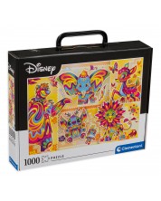 Puzzle Clementoni din 1000 de piese - Clasici Disney, în servietă -1