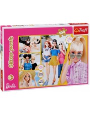 Puzzle cu brocart Trefl din 100 de piese - Barbie