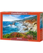 Puzzle Castorland din 2000 de piese - Coasta Big Sur, California, SUA