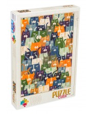 Puzzle D-Toys din 1000 de piese - Andrea Kürti, Cats -1