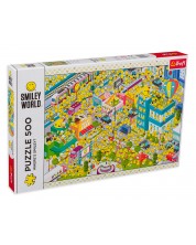 Puzzle Trefl din 500 de piese - Unde este Smiley-ul?