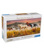 Puzzle panoramic Clementoni de 13 200 piese - Cai alergand, James Houtman