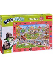 Puzzle Trefl din 100 de piese - Spy Guy, Orașul 