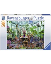 Puzzle Ravensburger din 500 de piese - Dimineața în seră -1