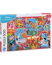 Puzzle Trefl din 500 de piese - Disney: De-a lungul anilor