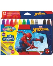 Pasteluri Colorino - Marvel Spider-Man Silky, 12 culori -1