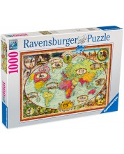 Puzzle Ravensburger 1000 de piese - Harta geografica