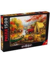 Puzzle Anatolian din 1500 de piese - Camping cu prietenii, Chuck Pinson -1