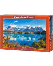 Puzzle Castorland din 500 de piese - Torres del Paine, Patagonia, Chile