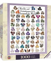 Puzzle Master Pieces din 1000 de piese - Rocks & Gemstones from Around the World -1