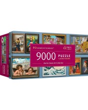 Puzzle panoramic Trefl din 9000 de piese - Opere de artă diferite -1
