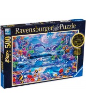 Puzzle luminos Ravensburger din 500 de piese - Magie lunară -1