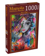 Puzzle Magnolia din 1000 de piese - Frumusete feminina -1