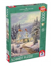 Puzzle Schmidt din 1000 de piese -  Ajunul Crăciunului -1