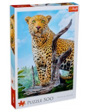 Puzzle Trefl din 500 de piese -  Leopard -1
