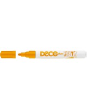 Marker permanent Ico Deco - varf rotund, portocaliu