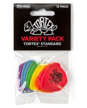 Pene pentru chitară Dunlop - Tortex, Standard Variety Pack, 12 buc.