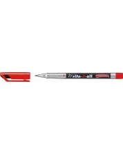Fineliner permanent Stabilo - Write-4-All, 0.7 mm, roșu