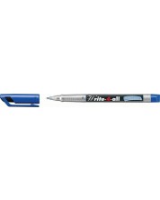 Fineliner permanent Stabilo - Write-4-All, 0.7 mm, albastru