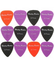 Pene pentru chitară Harley Benton - Pick Set, 0.71 mm, 12 bucăți, multicolor -1