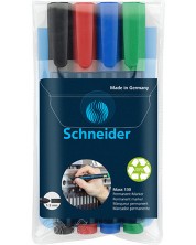 Markere permanente Schneider - Maxx 130, 4 culori