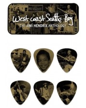 Pene pentru chitară Dunlop - Jimi Hendrix West Coast Seattle Boy, Heavy, 6 buc. - imagine 1