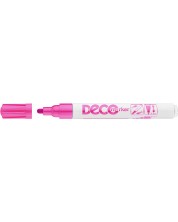 Marker permanent Ico Deco - varf rotund, roz