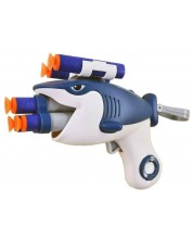 Pistol cu săgeți din burete Raya Toys - Rechin, alb