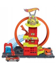 Pista Hot Wheels - Stație de pompieri -1