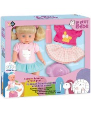 Păpușă care țipăie Loko Toys - Cu oala si haine, 30 cm -1