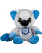 Jucărie de pluș Amek Toys - Lemur cu urechi albastre, 25 cm