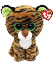 Jucărie de pluș TY Toys - Tiger Tiggy, maro, 15 cm