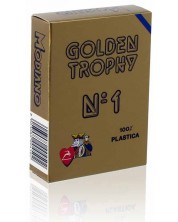 Cărți de joc flexibile Golden Trophy - spatele albastru -1