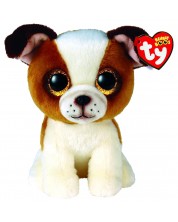 Jucărie de pluș TY Toys Beanie Boos - Cățeluș Hugo, 15 cm