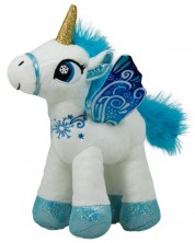 Jucărie de pluș Amek Toys - Unicorn cu aripi, 37 cm	