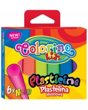 Plastilina Colorino Kids – 6 culori, neon -1