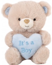 Jucărie de pluș  Amek Toys  - Ursul cu inima albastră “It’s a Boy”, 21 cm -1