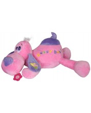 Jucărie de pluș Amek Toys - Câine, roz, 53 cm -1