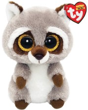 Jucărie de pluș TY Toys - Raccoon Oakie, gri, 15 cm -1