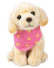 Jucărie de pluș Studio Pets - Câine Labrador cu prosop, Fericit, 23 cm -1