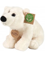 Jucărie de plus Rappa Eco Friends - Ursul alb, 22 cm -1