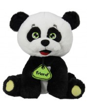 Jucărie de pluș Amek Toys - Panda cu medalion, 20 cm -1